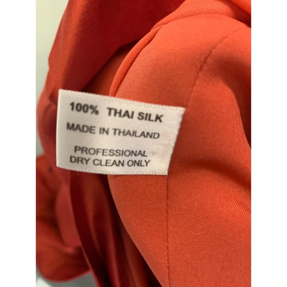 Marisa Baratelli Silk Off Shoulder Evening Gown Sz 6 - Picture 5 of 5